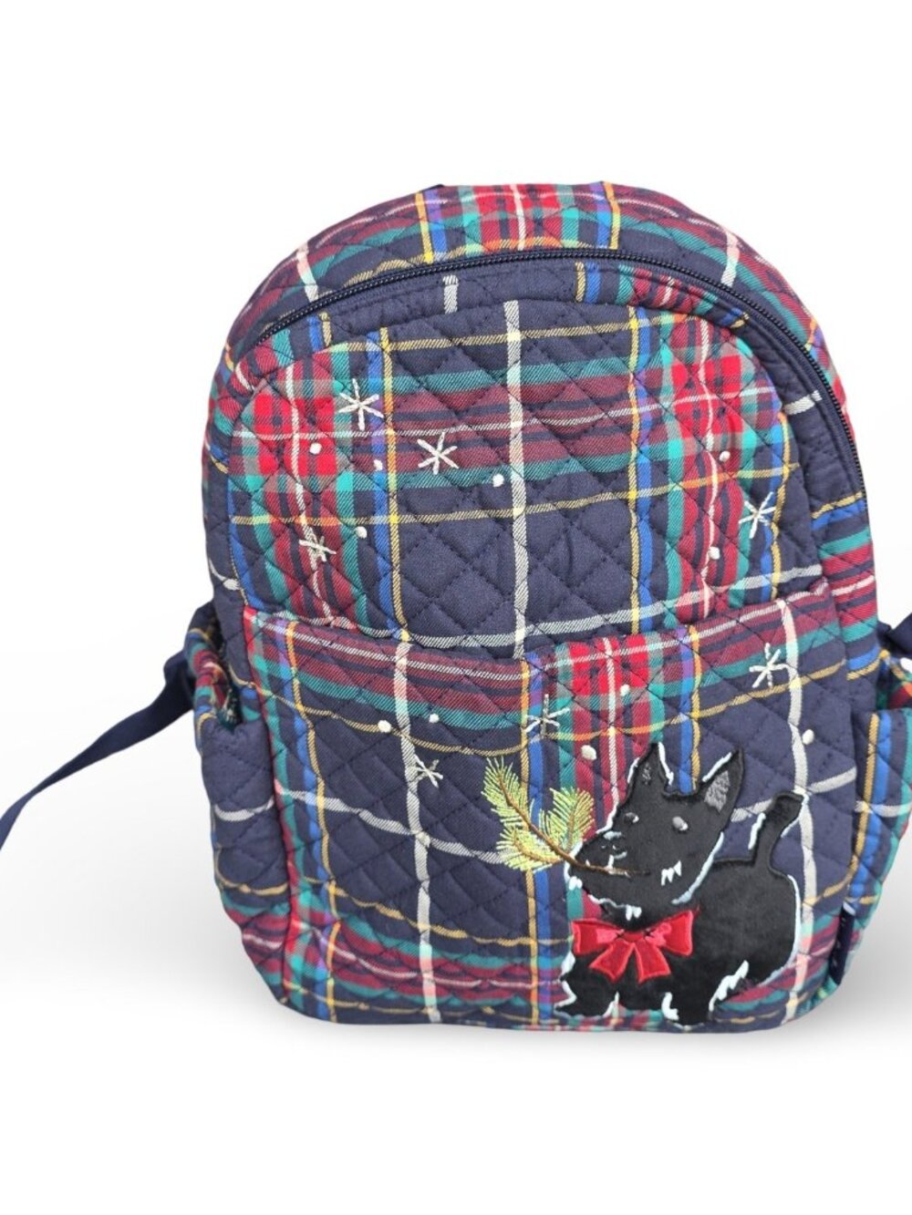 NEW/NWT Vera Bradley SCOTTIE DOG/Tartan Plaid Vera Small Backpack Christmas